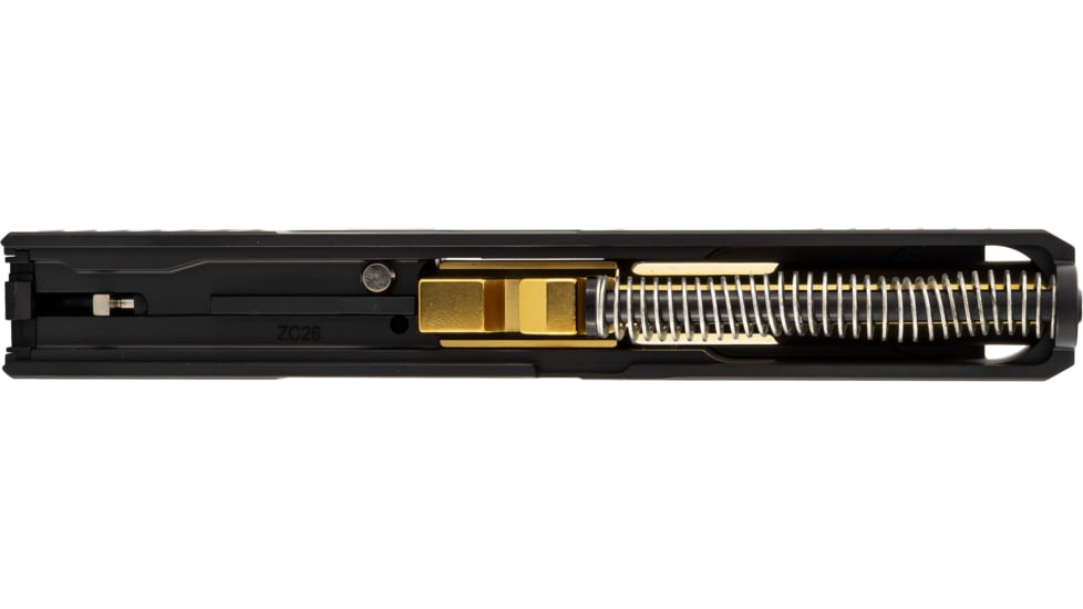 Zaffiri Precision IBS Glock 17 Gen 3 Complete Pistol Slide, PVD, Black/Gold, G17G3-IBS-RMR-BLK-CP-GLD