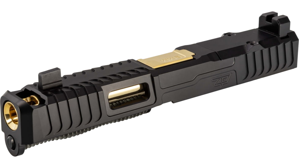 Zaffiri Precision IBS Glock 17 Gen 3 Complete Pistol Slide, PVD, Black/Gold, G17G3-IBS-RMR-BLK-CP-GLD