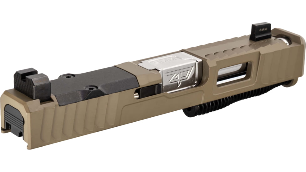 Zaffiri Precision IBS Glock 19 Gen 3 Complete Pistol Slide, Polished, Flat Dark Earth/Stainless, G19G3-IBS-RMR-FDE-CP-SS