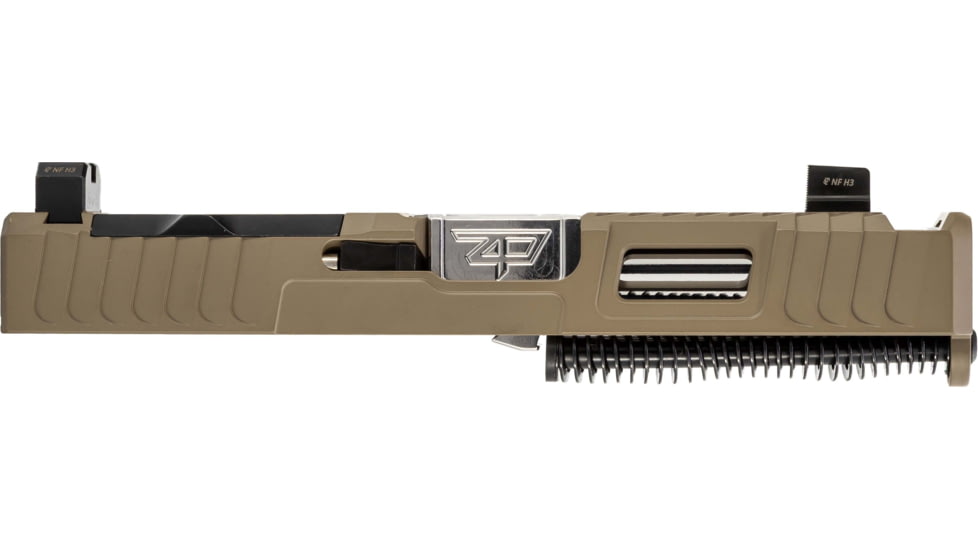 Zaffiri Precision IBS Glock 19 Gen 3 Complete Pistol Slide, Polished, Flat Dark Earth/Stainless, G19G3-IBS-RMR-FDE-CP-SS