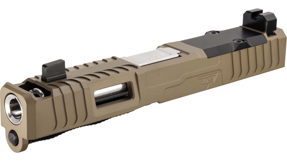 Zaffiri Precision IBS Glock 19 Gen 3 Complete Pistol Slide, Polished, Flat Dark Earth/Stainless, G19G3-IBS-RMR-FDE-CP-SS