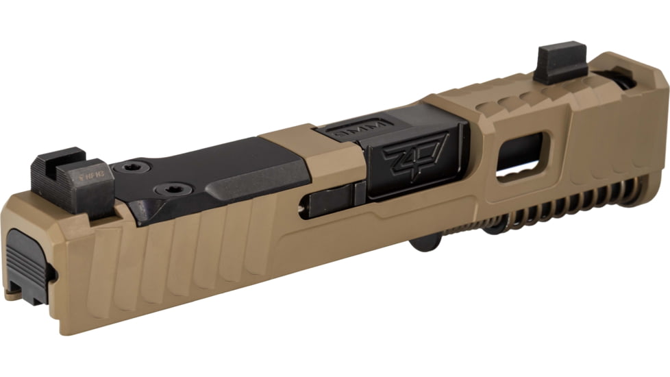 Zaffiri Precision IBS Glock 43X Complete Pistol Slide, Nitride, Flat Dark Earth/Black, G43-IBS-RMSc-FDE-CP-BN