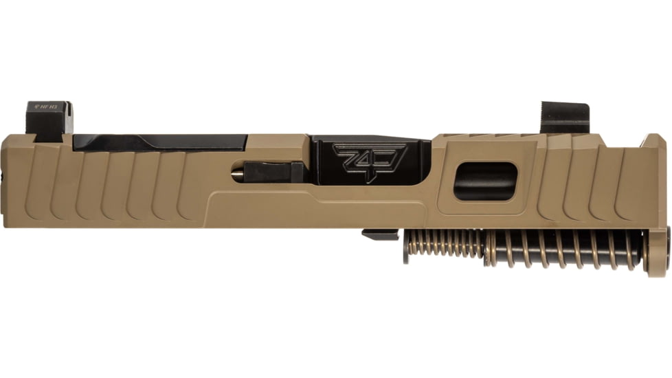 Zaffiri Precision IBS Glock 43X Complete Pistol Slide, Nitride, Flat Dark Earth/Black, G43-IBS-RMSc-FDE-CP-BN