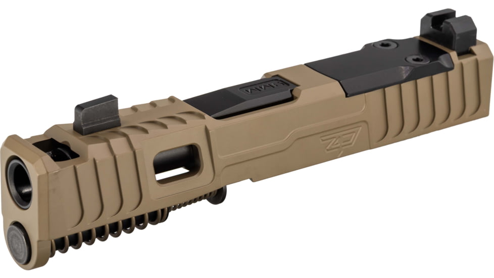 Zaffiri Precision IBS Glock 43X Complete Pistol Slide, Nitride, Flat Dark Earth/Black, G43-IBS-RMSc-FDE-CP-BN