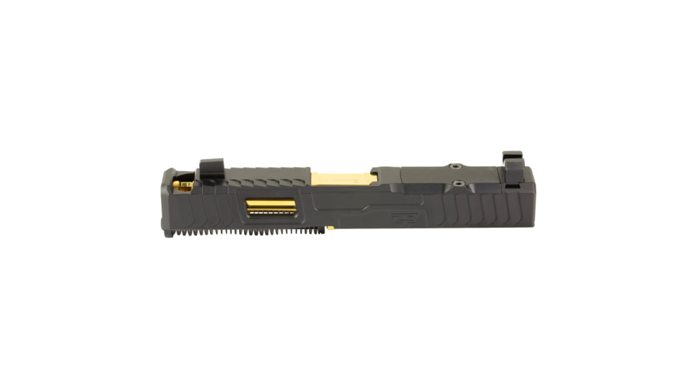 Zaffiri Precision IBS Glock 19 Gen 3 Complete Pistol Slide, PVD, Black/Gold, G19G3-IBS-RMR-BLK-CP-GLD
