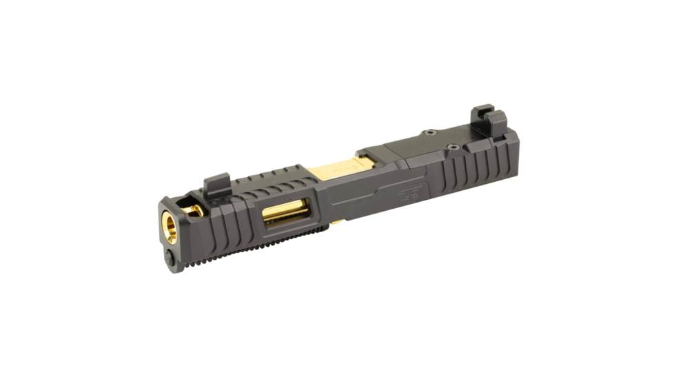 Zaffiri Precision IBS Glock 19 Gen 3 Complete Pistol Slide, PVD, Black/Gold, G19G3-IBS-RMR-BLK-CP-GLD