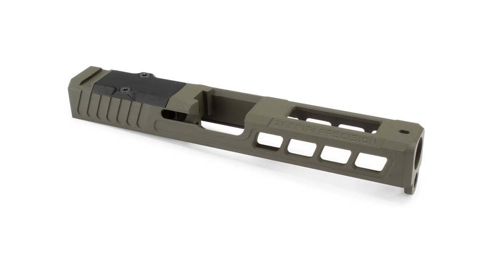 Zaffiri Precision RTS Glock 17 Gen 3 ZPS.3 Pistol Slide RMR Cut, Olive Drab, Small, ZPS.3.17.OD