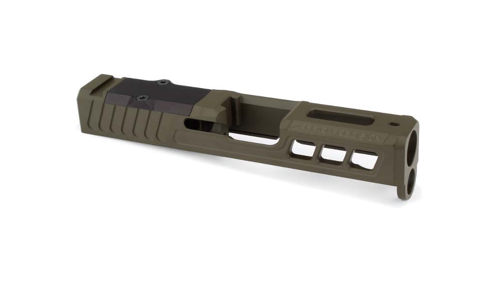 Zaffiri Precision RTS Glock 43 ZPS.3 RMSc Cut Slide, Olive Drab OD Green, ZPS.3.43.OD