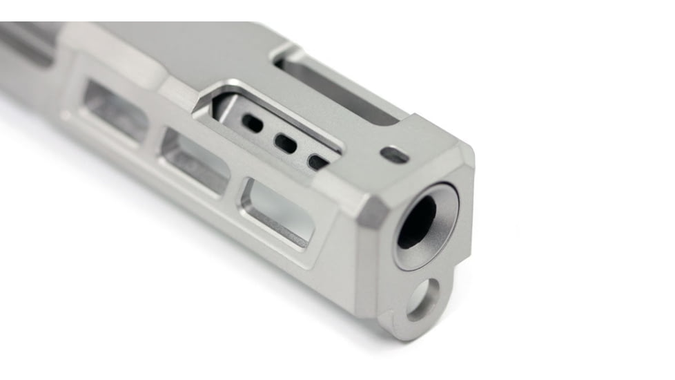Zaffiri Precision Side Ported Glock 19 Gen 3, Glock 19 Gen 4 9mm Luger Non-Threaded Pistol Barrel, 3.90in, 1-10 RH Twist, Polished, Stainless, BA-G19G14-SP-SS