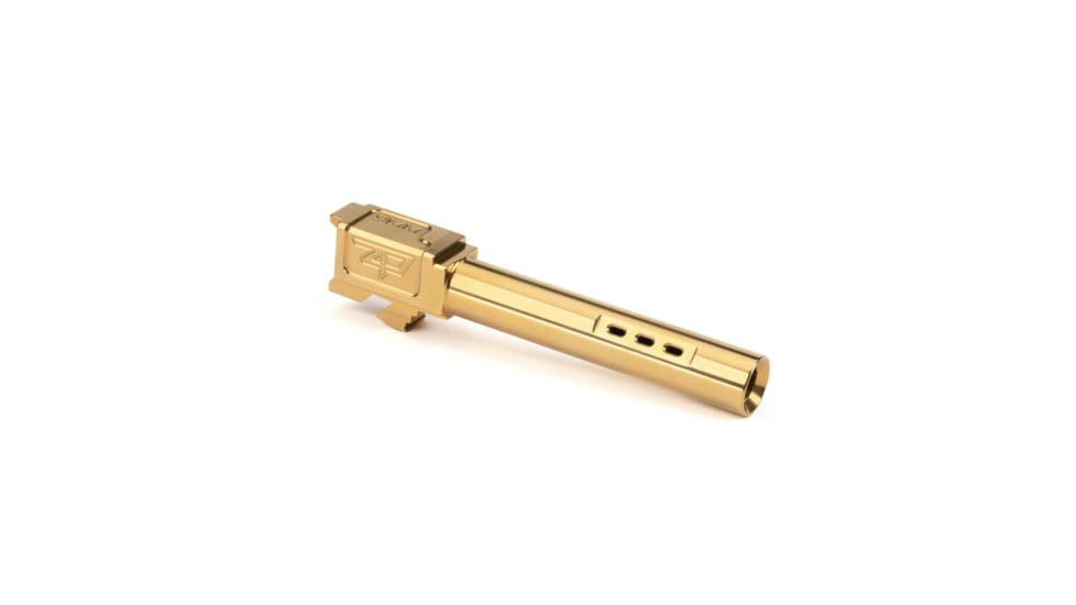 Zaffiri Precision Side Ported Glock 17 Gen 5 9mm Luger Non-Threaded Pistol Barrel, 4.42in, 1-10 RH Twist, PVD, Gold, BA-G17G5-SP-GLD