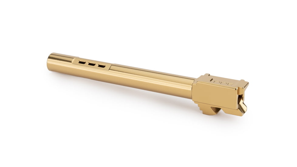 Zaffiri Precision Side Ported Glock 17L Gen 3 9mm Luger Non-Threaded Pistol Barrel, 5.94in, 1-10 RH Twist, PVD, Gold, BA-G17LG3-SP-GLD