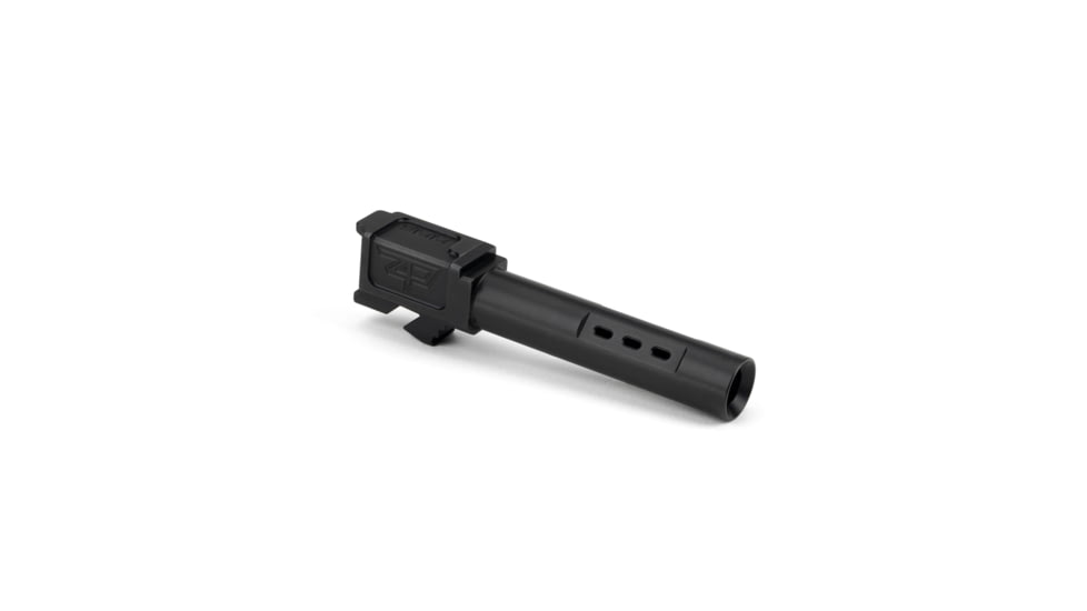 Zaffiri Precision Side Ported Glock 19 Gen 3, Glock 19 Gen 4 9mm Luger Non-Threaded Pistol Barrel, 3.90in, 1-10 RH Twist, Nitride, Black, BA-G19G14-SP-BN
