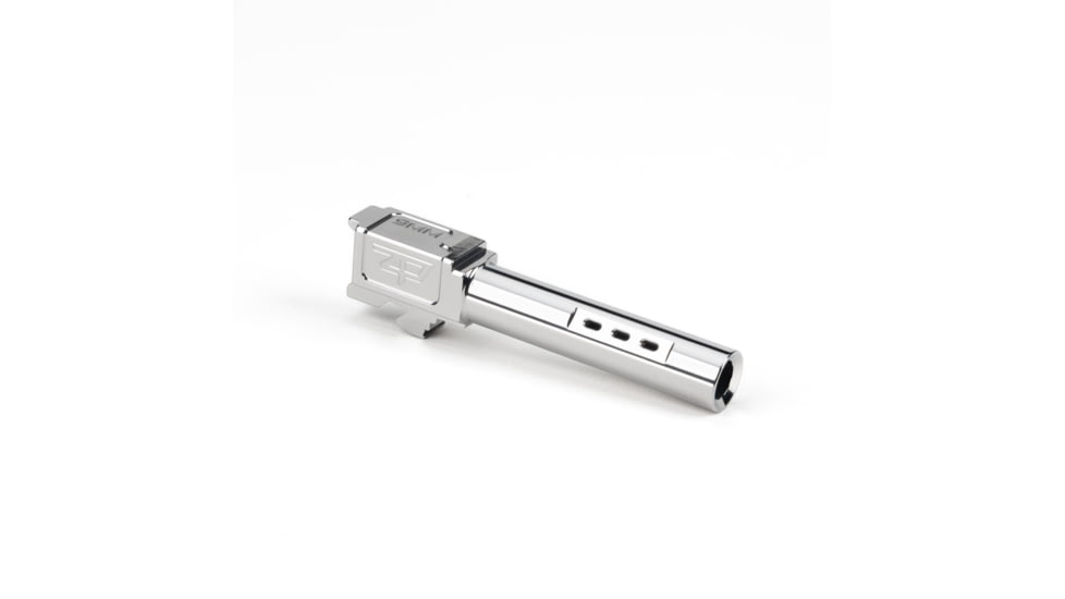 Zaffiri Precision Side Ported Glock 19 Gen 3, Glock 19 Gen 4 9mm Luger Non-Threaded Pistol Barrel, 3.90in, 1-10 RH Twist, Polished, Stainless, BA-G19G14-SP-SS