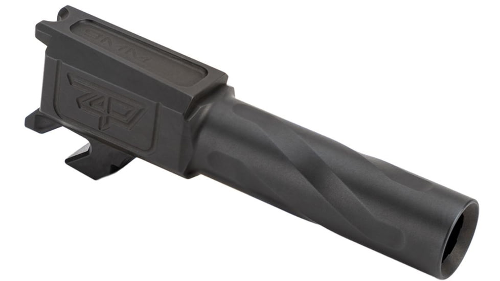 Zaffiri Precision Springfield Hellcat Flush &amp; Crown Pistol Barrel, Twist 1-10, 416R Stainless Steel, Black Nitride, ZP.HCBBN