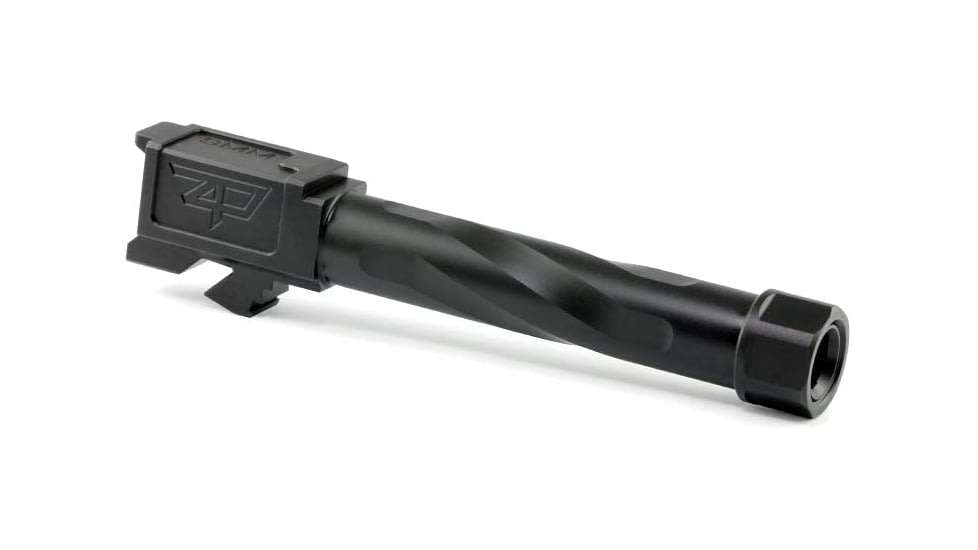 Zaffiri Precision Threaded Pistol Barrel, Glock 17 Gen 5, 9mm, 1/10 Twist, 1/2x28, 416R Stainless Steel, Black Nitride, ZP.17G5BTBN