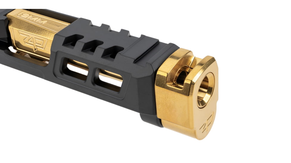 Zaffiri Precision Threadless Comp Pistol Barrel, Sig Sauer P365, 9mm, Twist 1-10, 17-4 Stainless Steel, Gold, ZP.365BTCG