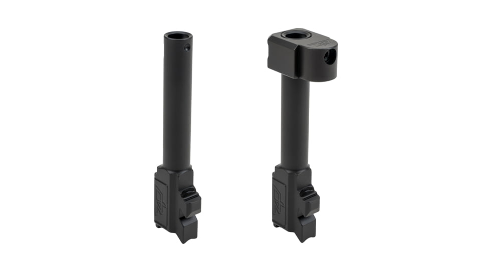 Zaffiri Precision Threadless Comp with Barrel, 9MM, Fits Glock 43, Nitride Finish, Black, ZP.43BTCBN
