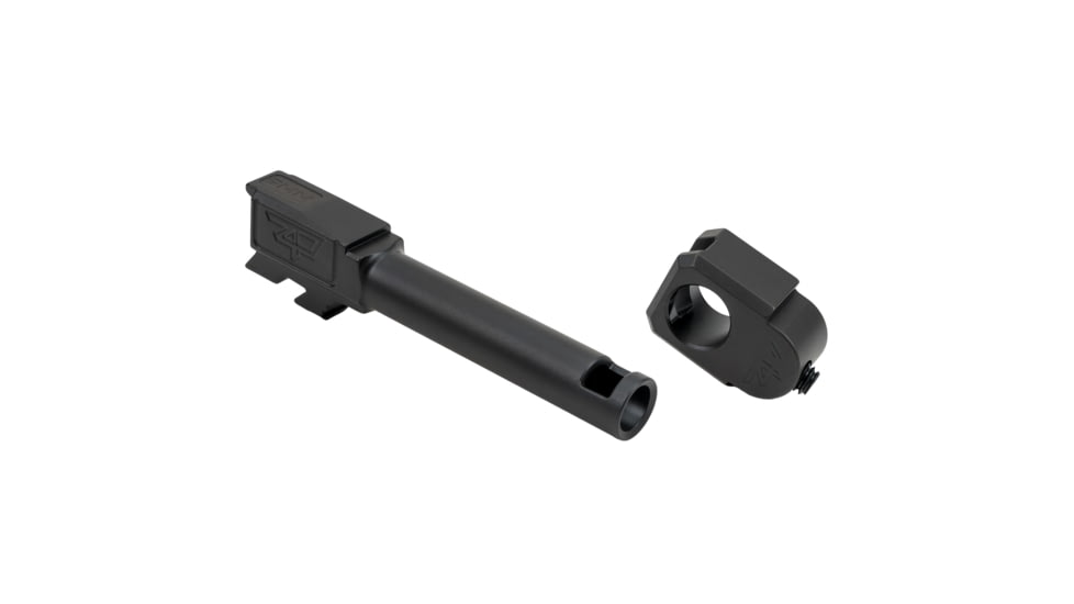 Zaffiri Precision Threadless Comp with Barrel, 9MM, Fits Glock 43, Nitride Finish, Black, ZP.43BTCBN