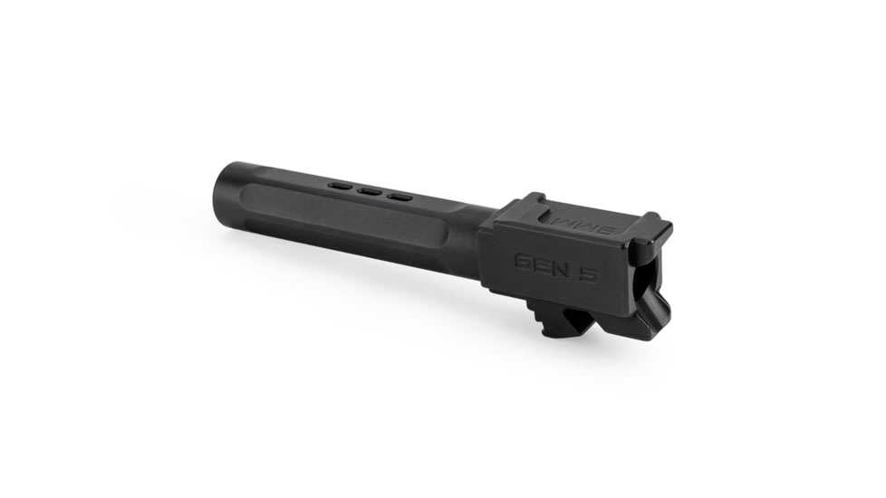 Zaffiri Precision Top Ported Glock 19 Gen 5 9mm Luger Non-Threaded Pistol Barrel, 3.95in, 1-10 RH Twist, Nitride, Black, BA-G19G5-TP-BN