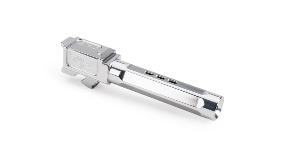 Zaffiri Precision Top Ported Glock 19 Gen 5 9mm Luger Non-Threaded Pistol Barrel, 3.95in, 1-10 RH Twist, Polished, Stainless, BA-G19G5-TP-SS
