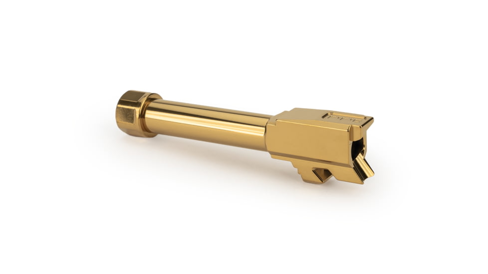 Zaffiri Precision Glock 43X 9mm Luger Threaded Pistol Barrel, 3.90in, 1-10 RH Twist, PVD, Gold, BA-G43-TH-GLD