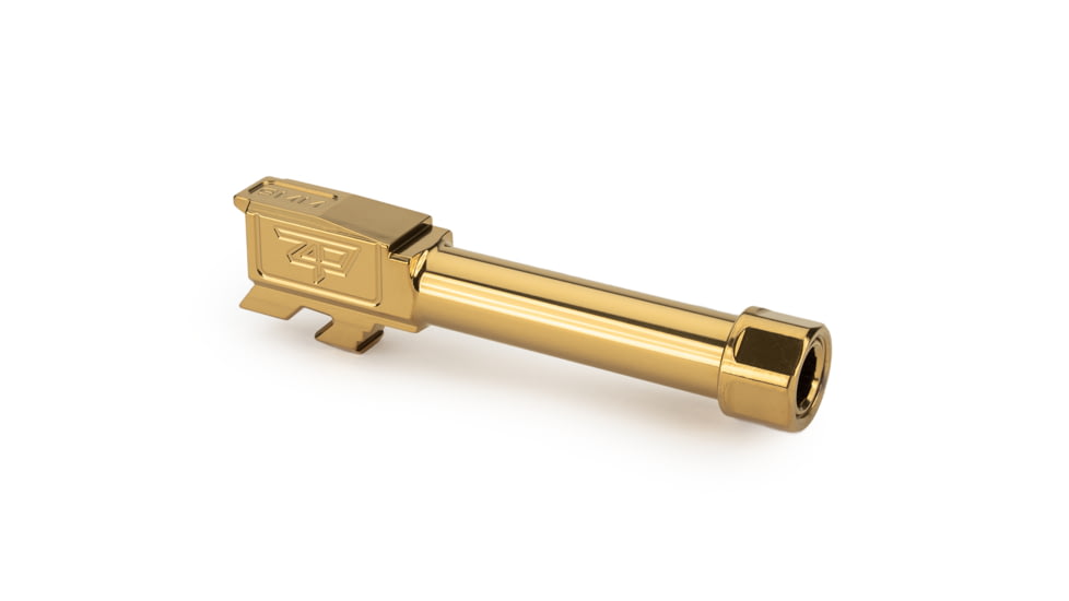 Zaffiri Precision Glock 43X 9mm Luger Threaded Pistol Barrel, 3.90in, 1-10 RH Twist, PVD, Gold, BA-G43-TH-GLD