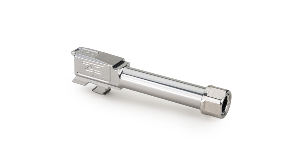 Zaffiri Precision Glock 43X 9mm Luger Threaded Pistol Barrel, 3.90in, 1-10 RH Twist, Polished, Stainless, BA-G43-TH-SS