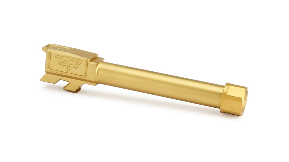 Zaffiri Precision Glock 48 9mm Luger Threaded Pistol Barrel, 4.68in, 1-10 RH Twist, PVD, Gold, BA-G48-TH-GLD