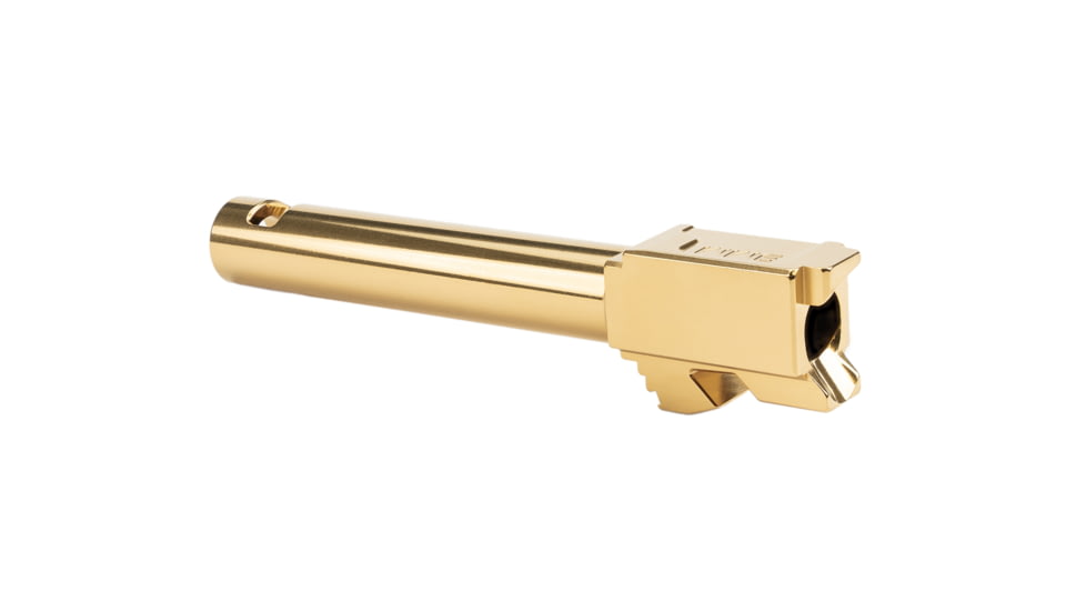 Zaffiri Precision IBS Glock 17 Gen 3, Glock 17 Gen 4 9mm Luger Non-Threaded Pistol Barrel, 4.37in, 1-10 RH Twist, PVD, Gold, BA-G17G14-CP-GLD