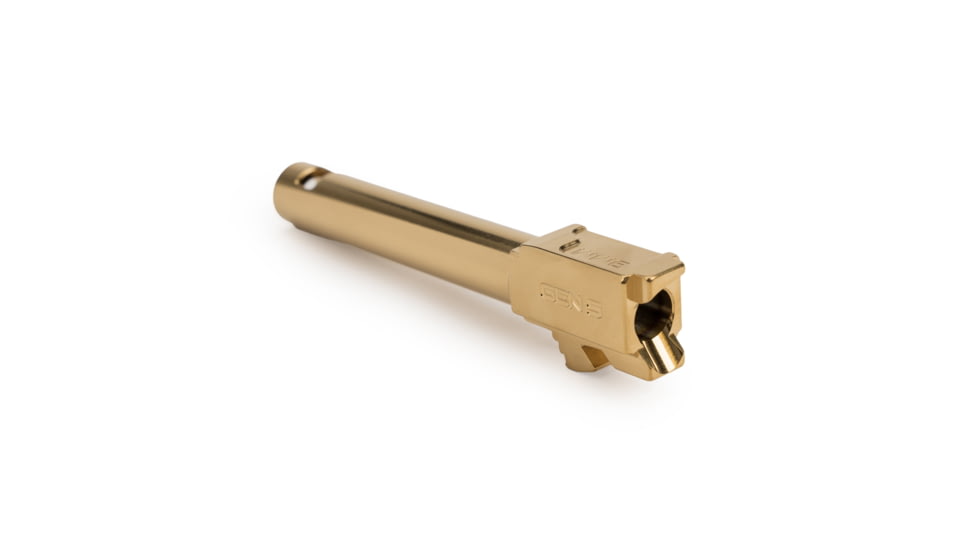 Zaffiri Precision IBS Glock 17 Gen 5 9mm Luger Non-Threaded Pistol Barrel, 4.42in, 1-10 RH Twist, PVD, Gold, BA-G17G5-CP-GLD