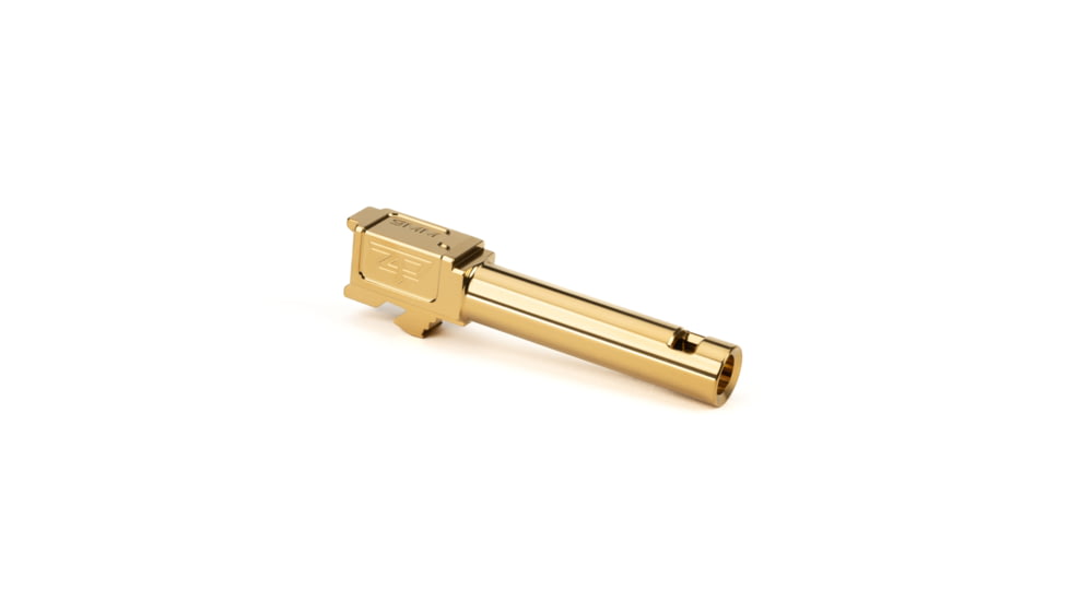 Zaffiri Precision IBS Glock 19 Gen 5 9mm Luger Non-Threaded Pistol Barrel, 3.95in, 1-10 RH Twist, PVD, Gold, BA-G19G5-CP-GLD