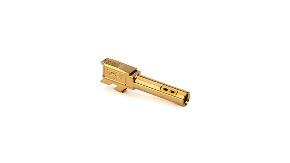 Zaffiri Precision Side Ported Glock 43X 9mm Luger Non-Threaded Pistol Barrel, 3.06in, 1-10 RH Twist, PVD, Gold, BA-G43-SP-GLD
