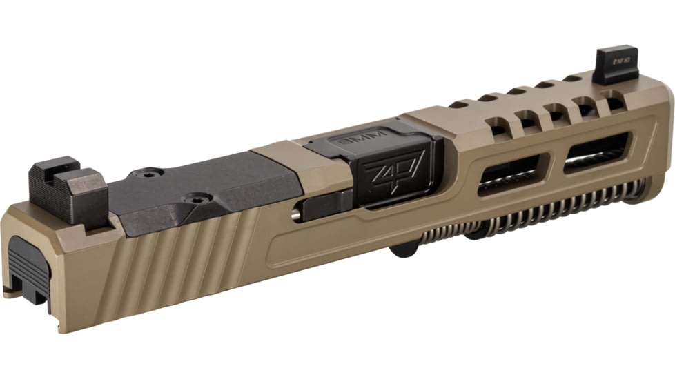 Zaffiri Precision ZPS2 Glock 19 Gen 5 Complete Pistol Slide, Nitride, Flat Dark Earth/Black, G19G5-ZPS2-RMR-FDE-FC-BN