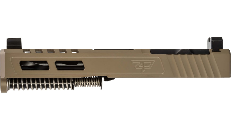 Zaffiri Precision ZPS2 Glock 19 Gen 5 Complete Pistol Slide, Nitride, Flat Dark Earth/Black, G19G5-ZPS2-RMR-FDE-FC-BN