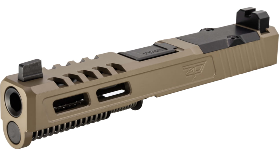 Zaffiri Precision ZPS2 Glock 19 Gen 5 Complete Pistol Slide, Nitride, Flat Dark Earth/Black, G19G5-ZPS2-RMR-FDE-FC-BN