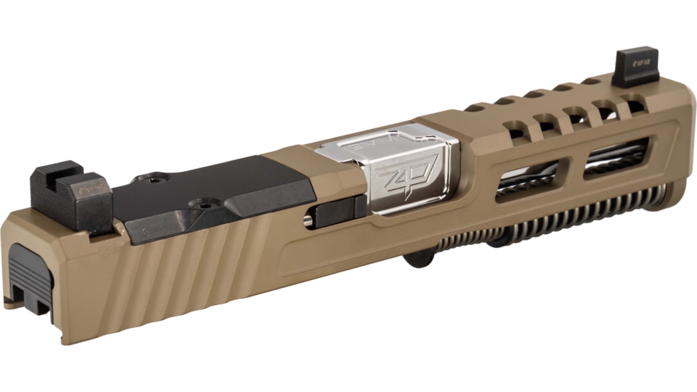 Zaffiri Precision ZPS2 Glock 19 Gen 5 Complete Pistol Slide, Polished, Flat Dark Earth/Stainless, G19G5-ZPS2-RMR-FDE-FC-SS