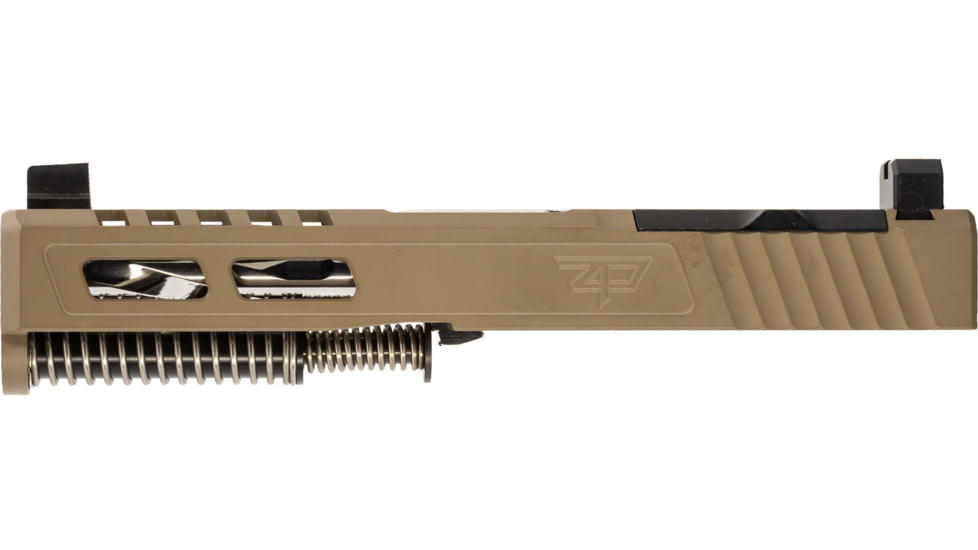 Zaffiri Precision ZPS2 Glock 19 Gen 5 Complete Pistol Slide, Polished, Flat Dark Earth/Stainless, G19G5-ZPS2-RMR-FDE-FC-SS