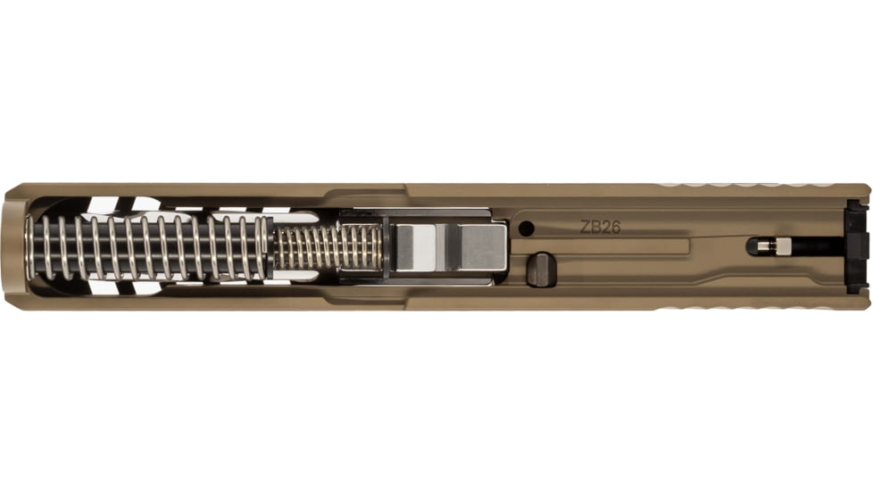 Zaffiri Precision ZPS2 Glock 19 Gen 5 Complete Pistol Slide, Polished, Flat Dark Earth/Stainless, G19G5-ZPS2-RMR-FDE-FC-SS