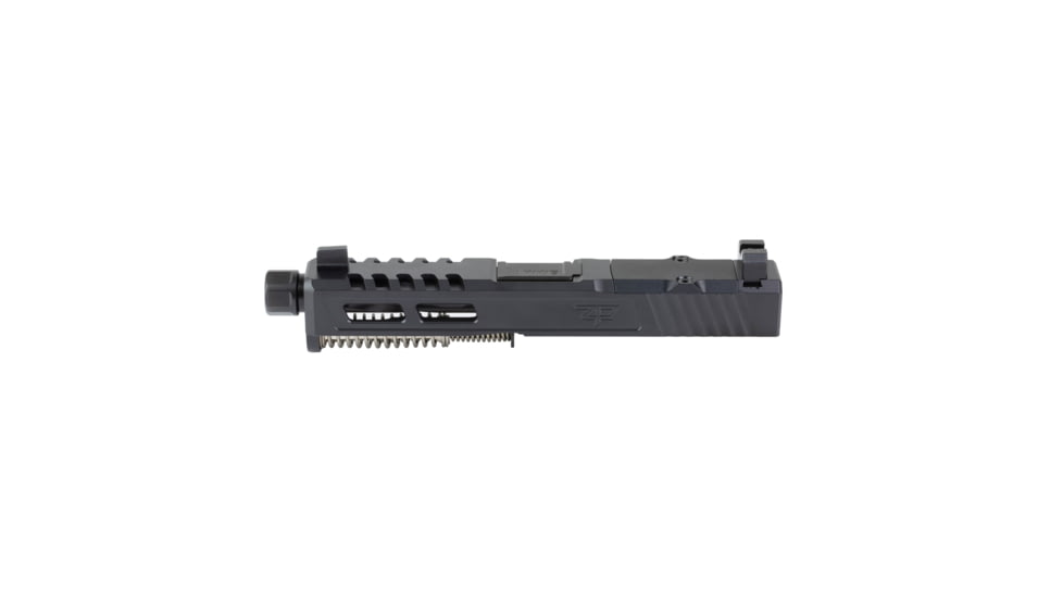 Zaffiri Precision ZPS2 Glock 19 Gen 5 Threaded Complete Pistol Slide, Nitride, Black/Black, G19G5-ZPS2-RMR-BLK-TH-BN