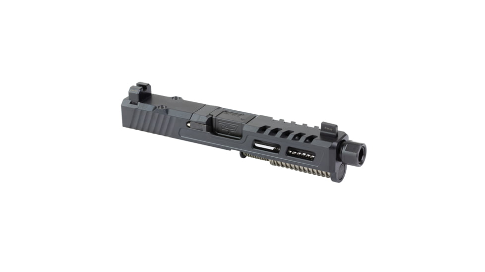 Zaffiri Precision ZPS2 Glock 19 Gen 5 Threaded Complete Pistol Slide, Nitride, Black/Black, G19G5-ZPS2-RMR-BLK-TH-BN