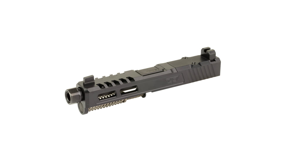 Zaffiri Precision ZPS2 Glock 19 Gen 5 Threaded Complete Pistol Slide, Nitride, Black/Black, G19G5-ZPS2-RMR-BLK-TH-BN