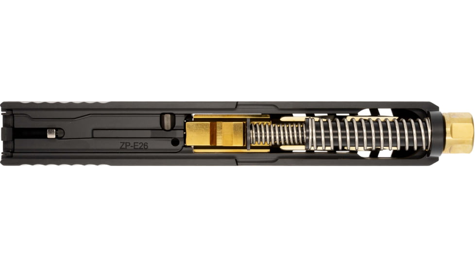 Zaffiri Precision ZPS2 Glock 19 Gen 5 Threaded Complete Pistol Slide, PVD, Black/Gold, G19G5-ZPS2-RMR-BLK-TH-GLD