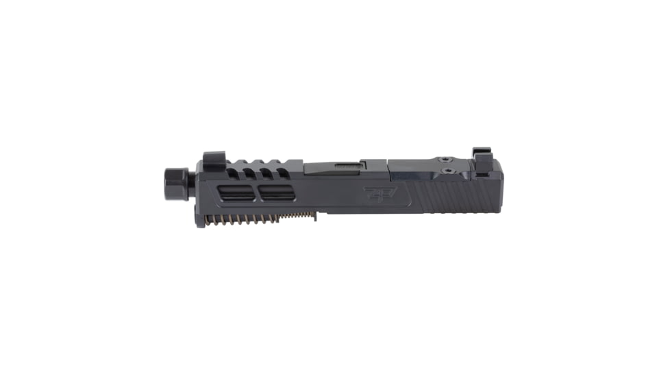 Zaffiri Precision ZPS2 Glock 43X Threaded Complete Pistol Slide, Nitride, Black/Black, G43-ZPS2-RMSc-BLK-TH-BN