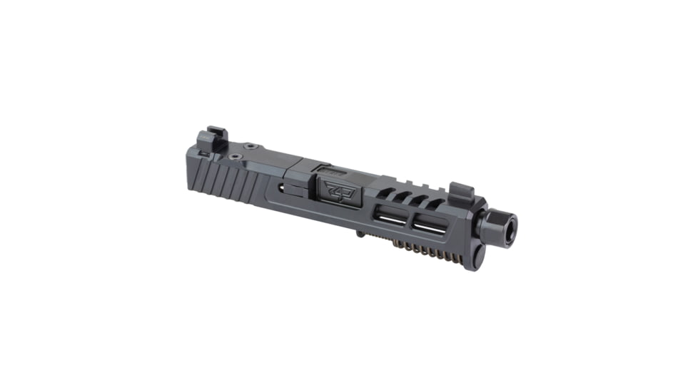 Zaffiri Precision ZPS2 Glock 43X Threaded Complete Pistol Slide, Nitride, Black/Black, G43-ZPS2-RMSc-BLK-TH-BN