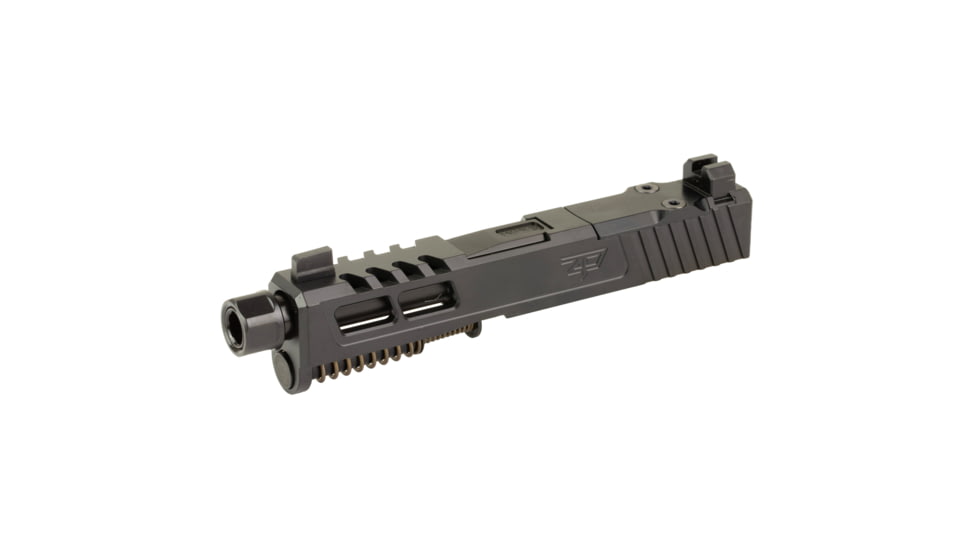 Zaffiri Precision ZPS2 Glock 43X Threaded Complete Pistol Slide, Nitride, Black/Black, G43-ZPS2-RMSc-BLK-TH-BN