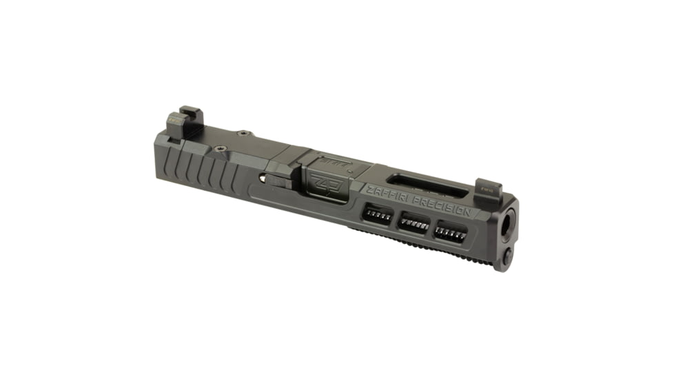 Zaffiri Precision ZPS3 Ported Glock 19 Gen 3 Complete Pistol Slide, Nitride, Black/Black, G19G3-ZPS3-RMR-BLK-TP-BN
