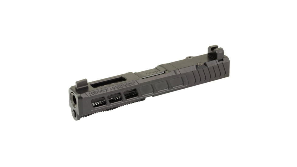 Zaffiri Precision ZPS3 Ported Glock 19 Gen 3 Complete Pistol Slide, Nitride, Black/Black, G19G3-ZPS3-RMR-BLK-TP-BN