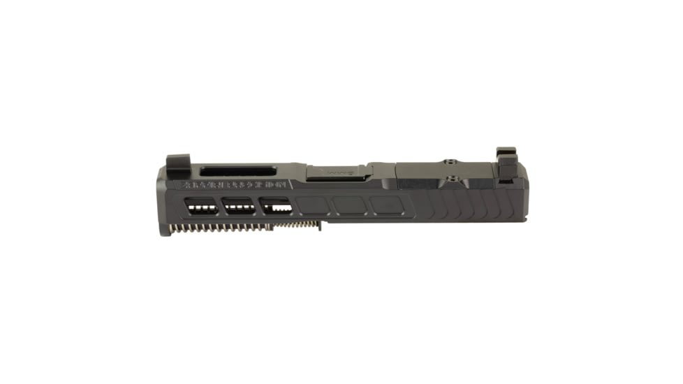 Zaffiri Precision ZPS3 Ported Glock 19 Gen 5 Complete Pistol Slide, Nitride, Black/Black, G19G5-ZPS3-RMR-BLK-TP-BN