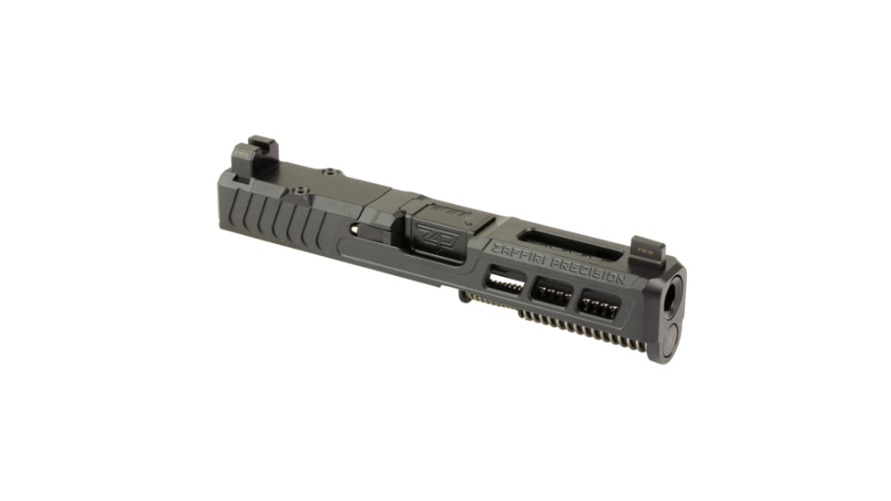 Zaffiri Precision ZPS3 Ported Glock 19 Gen 5 Complete Pistol Slide, Nitride, Black/Black, G19G5-ZPS3-RMR-BLK-TP-BN