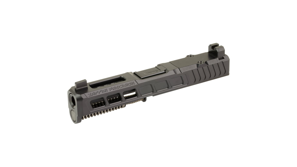 Zaffiri Precision ZPS3 Ported Glock 19 Gen 5 Complete Pistol Slide, Nitride, Black/Black, G19G5-ZPS3-RMR-BLK-TP-BN